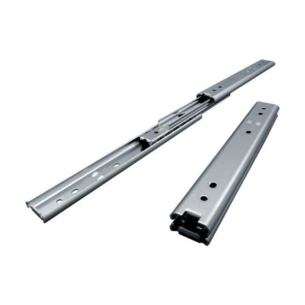 ■特徴 ドロワーメンバーを完全に引き出せるフルトラベルのスライドレールです。 全長が最短の200mmから最長の500mmまであります。 ボールベアリングを採用した精密スライドレールです。 全開時および全閉時の金属音を軽減します。  ■用途 ...