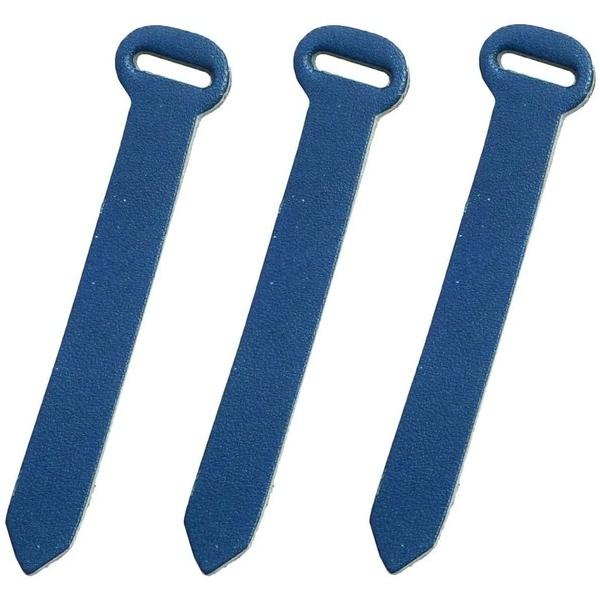 他サイト： 日本紐釦貿易(Nippon Chuko) Y.K.K リングファスナー用本革パーツ 同色3本入 青 全長70mm LS-BU 1袋の商品画像