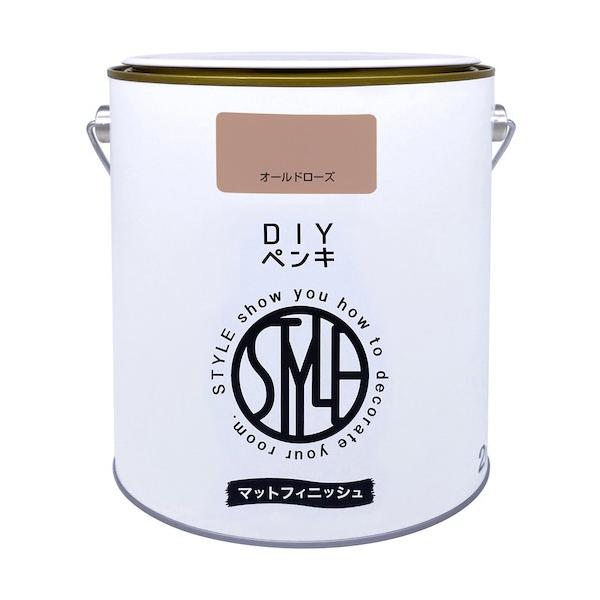 他サイト： ニッペホーム DIYペンキ マットフィシュ オールドローズ 2kg 4976124887642 1点の商品画像