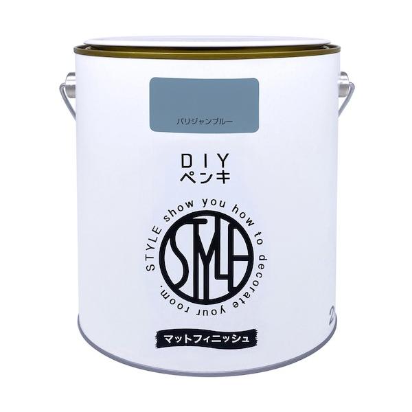 他サイト： ニッペホーム DIYペンキ マットフィシュ パリジャンブルー 2kg 4976124887598 1点の商品画像