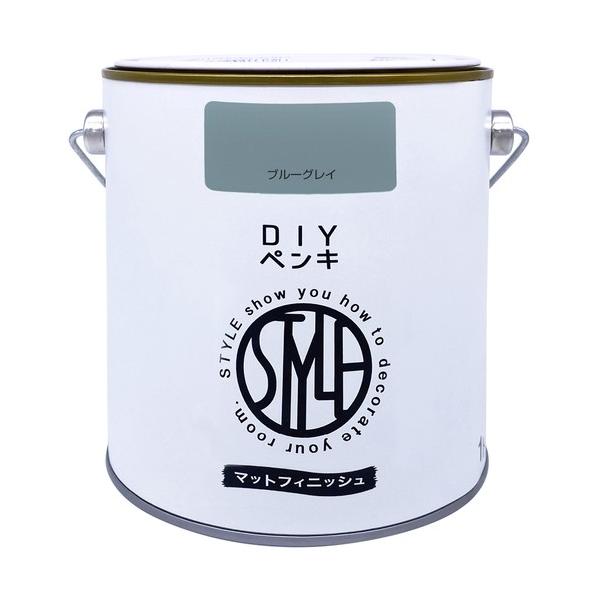 他サイト： ニッペホーム DIYペンキ マットフィニッシュ ブルーグレイ 1kg ブルーグレイ NULL 4976124887413の商品画像