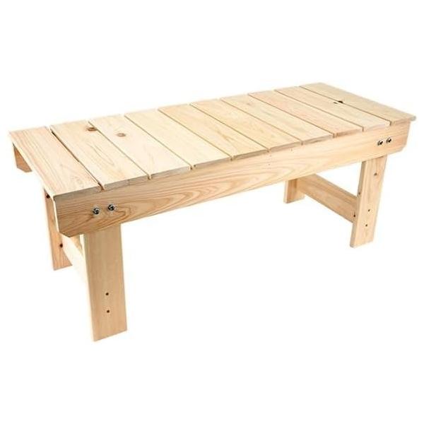 国産ひのき縁台 ベンチ 縁台 W900mm 耐荷重 120kg 完成済みの天板に脚をボルトで止めるだけのカンタン組み立て ボルト、ナットは付属しております。 ボルトはぐらつかないようきつく締めてください。 ベンチ ガーデンチェア 椅子 いす...