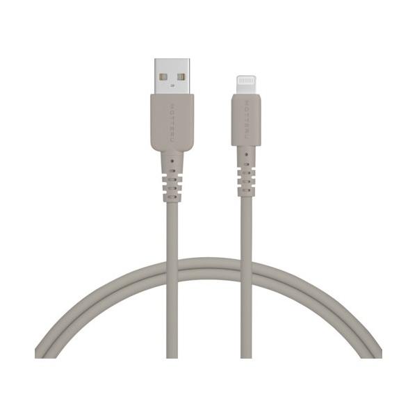 他サイト： オウルテック しなやかで絡まないシリコンケーブル 急速充電データ転送対応 USB-A to Lightning MOT-SCBALG100-GYの商品画像