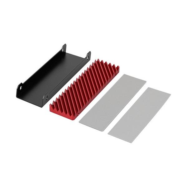 他サイト： オウルテック M．2 2280 SSD用 両面実装/片面実装対応アルミ製両面ヒートシンク シルバー OWL-SSDHS04PSの商品画像