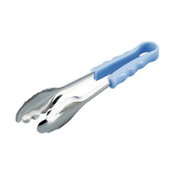 有限会社 大泉合成 18-8抗菌PPハンドル カラー万能トング ブルー 小 BTV3608 1個