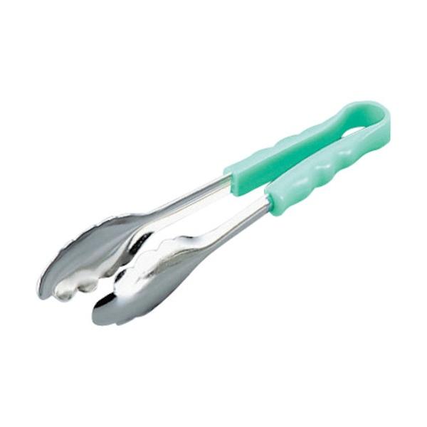 有限会社 大泉合成 18-8抗菌PPハンドル カラー万能トング グリーン 小 BTV3610 1個