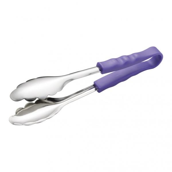 有限会社 大泉合成 18-8PPハンドル カラー万能トング(抗菌) パープル 小 BTV3616 1個