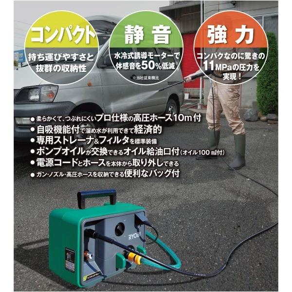 リョービ KYOCERA（京セラ） 高圧洗浄機 緑 長さ395×幅249×高さ