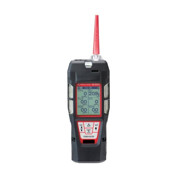 理研計器 ポータブルマルチガスモニター Model GX-6000 充電池式 GX-6000 AH111P2D1L