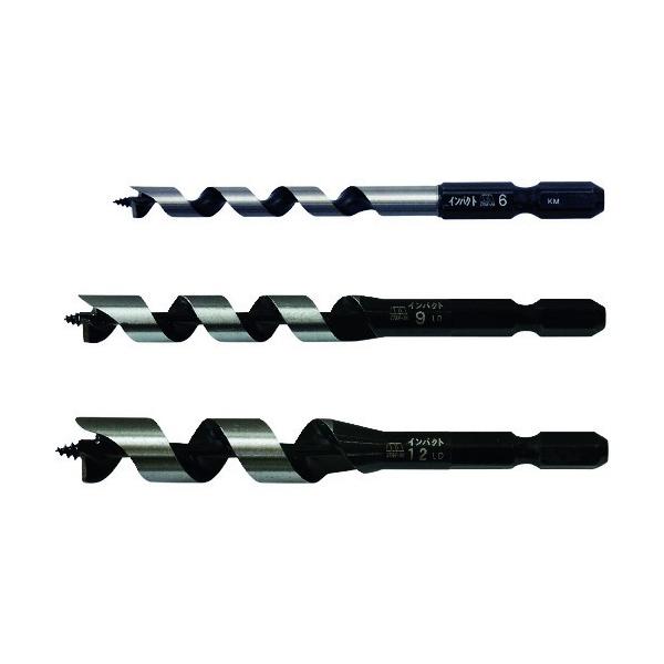 他サイト： スターエム インパクトビット ショート Aセット(6mm・9mm・12mm各1本) 7S-SAの商品画像