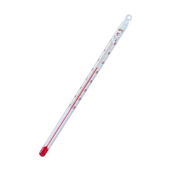 商品画像はイメージ画像です。実際とは異なる場合がございます。 ■仕様 筒入り コロガリ防止ゴム付き 棒状温度計 棒温度計  【重量】 16g 【入数】 1点 062000