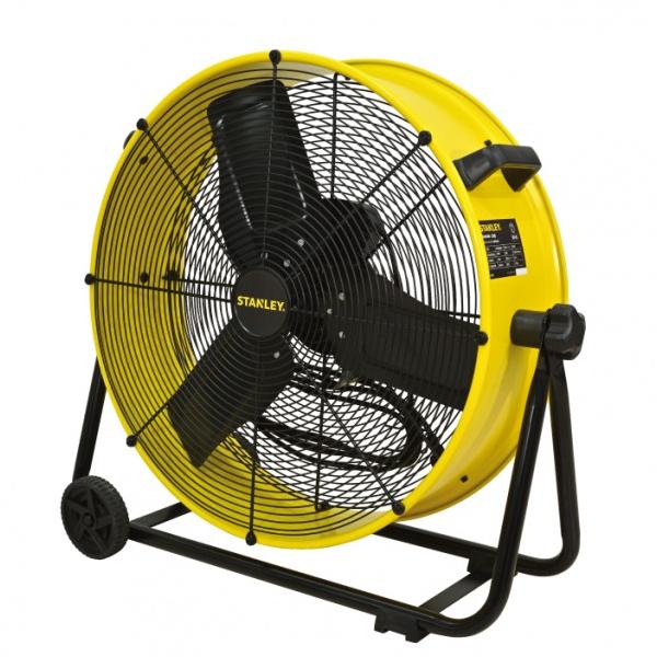 ※法人専用品※STANLEY 60cmドラム型工場扇 ブラック/イエロー W786×D331×H737 SLF006038D 1台