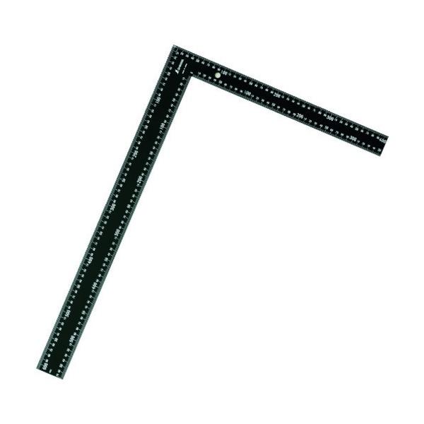 ●長枝・短枝の巾がインチ寸法なので2×4建築に便利です。 ●表裏同目、目盛1mmピッチ ●材質:鉄 曲尺・さしがね 曲尺・さしがね 差金  【サイズ】 600×400mm 【入数】 1点 64548