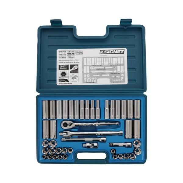 シグネット インチソケットレンチセット 3/8DR 12844 44本組 : DIY