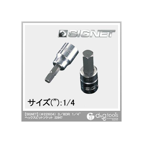 �V�O�l�b�g (#22604)�w�b�N�X�r�b�g�\�P�b�g 3/8DR�@1/4  22847 1��