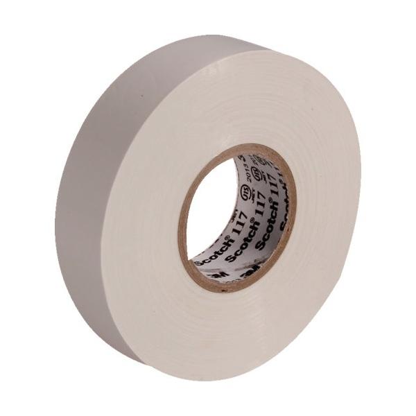 他サイト： スリーエム 電気絶縁用ビニールテープ No.117 白 19mm×20m 117 WHI 20 10Pの商品画像