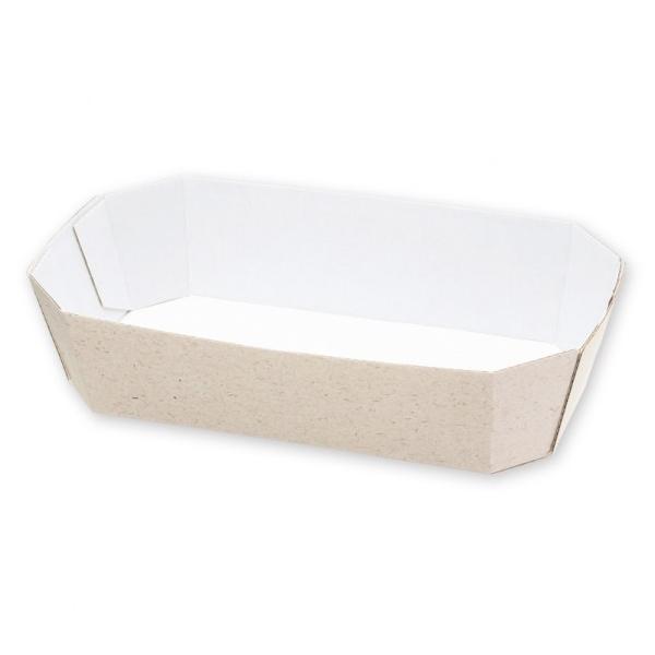 シモジマ HEIKO 食品容器 エコパームボックス Fトレー2 20枚 ナチュラル 170×95/底面155×80/高40mm 004247804 20個