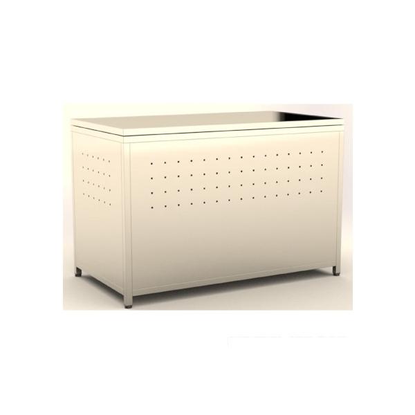 SANKA ステンレスごみ保管庫90(組立式） 組立時W900XD500XH600 SHK-90S