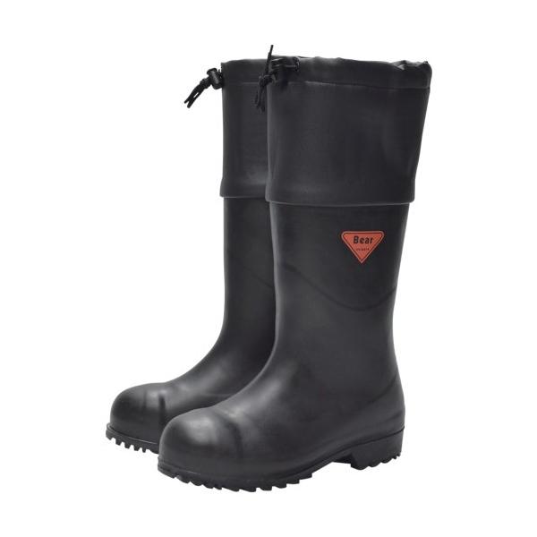 シバタ工業 防寒安全長靴 セーフティベアー＃1001白熊 ブラック 28