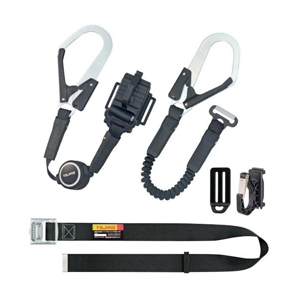 ■特徴 フック掛け替え時の無胴綱状態を防止する補助ロープ付です。 作業の邪魔にならない両側巻取式を採用した超小型巻取式（ロック機能なし）です。 装着スペース10cmの省スペース縦型ショックアブソーバを採用しています。 フックは耐久性の高いス...