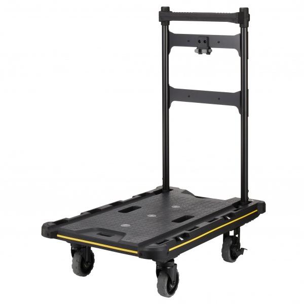 【商品説明】   ●ハンドルとタイヤが折りたためる省スペース設計の台車  ●ハンドル背面部にセフホルダー(6個)機能を搭載  ●最大運搬可能重量100kg  ●セフツールボックスシリーズと連結。  荷締めロープが不要の荷崩れ防止設計  ●荷...