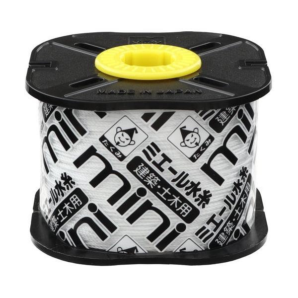 【通常のミエール水糸の糸巻き量が半分になった“mini”が新登場】 ・クルクル回る軸付きリール ・切った糸はリールの凹部に巻けます(目安は細で約15m、太で12m) 細 約0.5mmx250m リールサイズ 約59mmx59mmx46mm ...