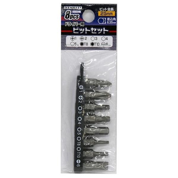 トップマン ドライバー用ビットセット シルバー 4001539 1組