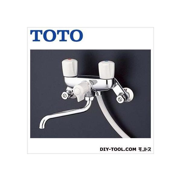 TOTO 壁付2ハンドル混合水栓(一時止水付、スプレー) TMS20C (水 TOTO 壁付2ハンドル混合水栓(一時止水付、スプレー) TMS20C (水
