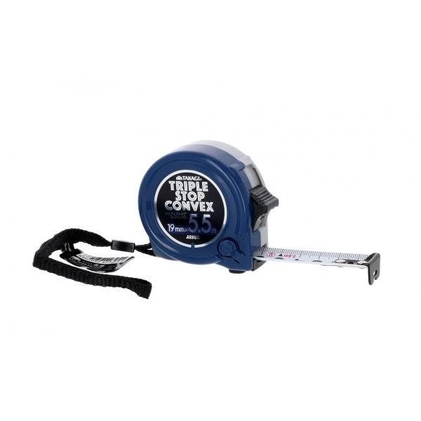 測定作業に_x000D_ ●3か所でストップ可能 _x000D_ ●接地させながらの計測にも便利 メーカー名:高儀 ロック付コンベックス  【サイズ】 19mm×5.5m 【入数】 1個