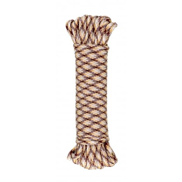 他サイト： KANUCHI OUTDOOR パラメイトロープ Φ4mm×15m ブラウンホワイト 1個の商品画像