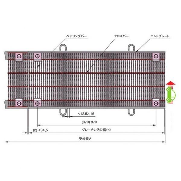 �����R�[�|���[�V���� �����h�~�p �{���g�Œ莮�זڃX�`�[���O���[�`���O b997×a350×h38mm CXHBB338-2.5A 1��