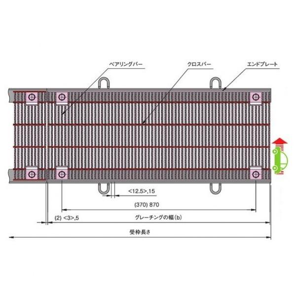 �����R�[�|���[�V���� �����h�~�p �{���g�Œ莮�זڃX�`�[���O���[�`���O�i�{�̂̂݁j b995×a450×h44mm VG1HBB544-3.5B 1��