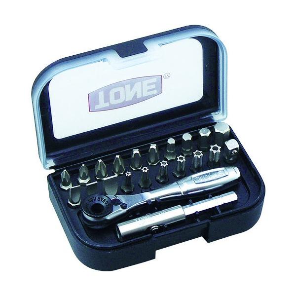 ■特徴 細かな送り角度により狭い場所での作業に威力を発揮します。 使用頻度の高いビットを厳選した充実の内容です。 差込角6.35mmのアダプターを使うことで、ソケットも使用可能になります。  ■用途 ［［（＋）］］ねじ、［［（−）］］ねじ、...