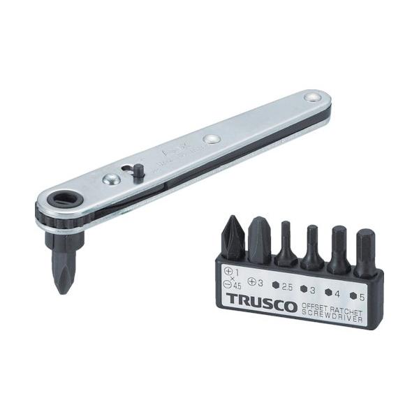 トラスコ オフセットラチェットドライバー７本組 160 x 82 x 20 mm TRD-417