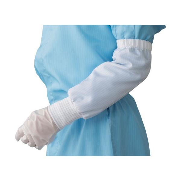 ●袖口に防塵ストレッチ素材を使用しているスリムタイプのアームカバーです   【サイズ】 M 【カラー】 白 【入数】 1双 61009598