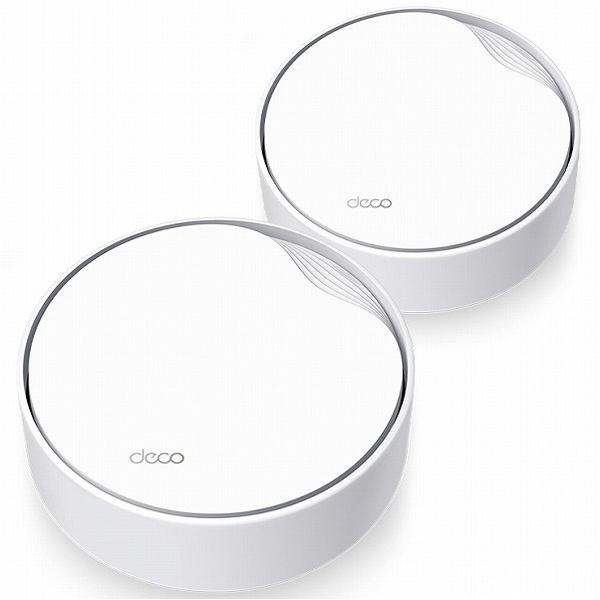 他サイト： ティーピーリンクジャパン AX3000 PoE対応メッシュWi-Fi 6システム（2パック） 154×154×67mm DecoX50-PoE(2-pack)(US) 1点の商品画像