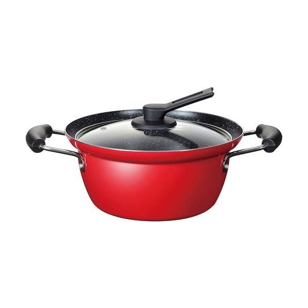 和平フレイズ にこみーな IH対応フチ付両手鍋22cm RB-1696   1個
