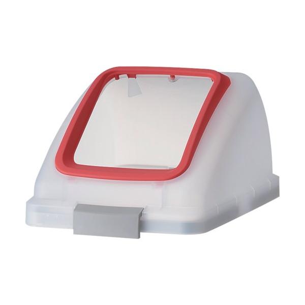 ■特徴 半透明のボディーで中身が透けて見え、分別のモラル向上に貢献します。 分別シール付(フタに付属)です。シールはお客様貼り付けになります。  ■仕様 角フタ  ■材質 ポリプロピレン（PP）   【カラー】 レッド 【入数】 1 YW1...