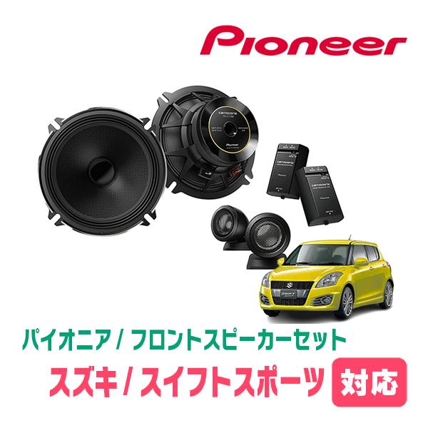 スズキ スイフト ツイーターパネルZC32SカロッツェリアTS-C1730SII