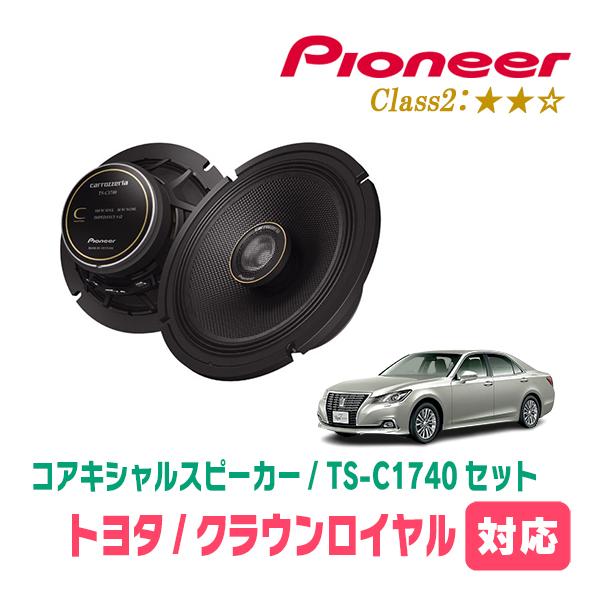 クラウンロイヤル(210系)用　スピーカー・バッフルセット　PIONEER / TS-C1740 + UD-K531　(リア推奨)