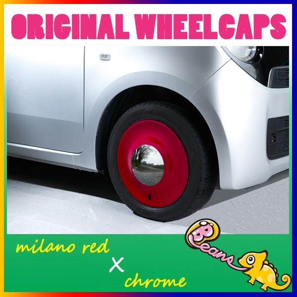 ビーンズ　ホイールキャップ　ホワイトxクローム　ムーヴキャンバス ビーンズ ホイールキャップ ホワイトxクローム ムーヴキャンバス