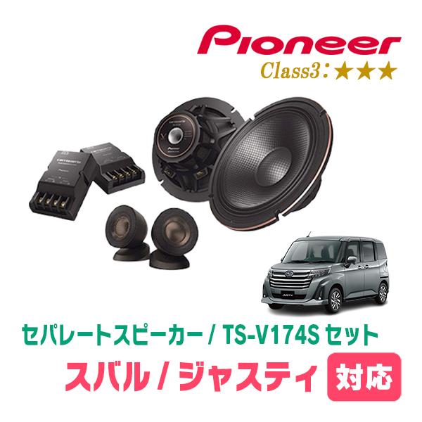 ジャスティ(H28/11〜現在)用　スピーカー・バッフルセット　PIONEER / TS-V174S + UD-K536　(フロント推奨)