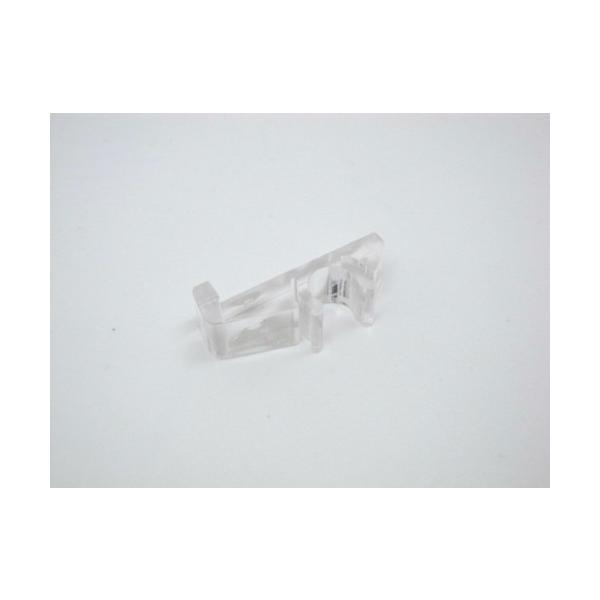 棚受け金具 棚柱ダボ カバー ＧＲＦ透明棚受 ９ｍｍ用 Ｌ型 透明  棚受け金物 追加