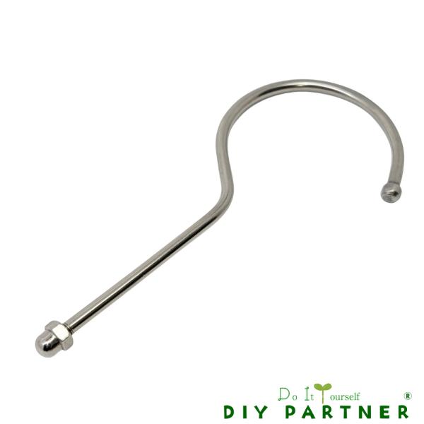 ステンレス製 ハンガー フック 袋ナット付 フック 金具 ナット付 手作りハンガー DIY パーツ 吊り金具 キャンプ ハンガー掛 日本製  錆びにくい