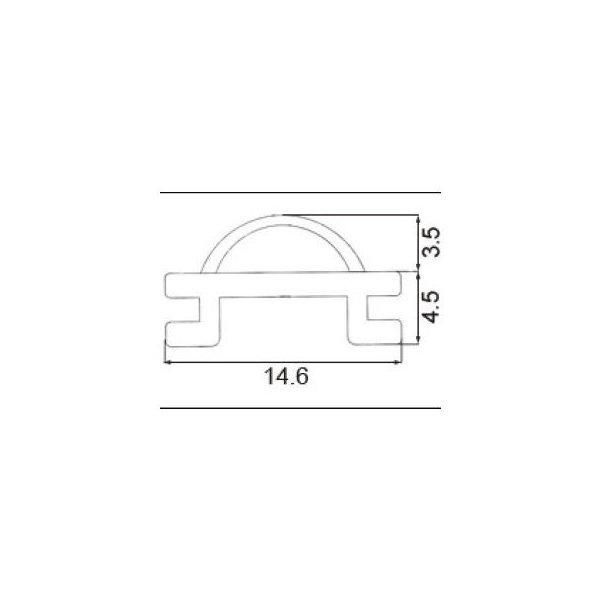 LIXIL/TOSTEM ドア引戸(引き戸)用部品 気密材パッキン 玄関店舗勝手口引戸(引き戸)：戸当りパッキンFNMB006 リクシル トステム