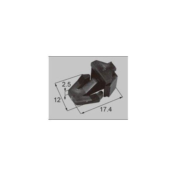 LIXIL/TOSTEM ドア引戸(引き戸)用部品 ピースクリップ振れ止め 玄関店舗勝手口引戸(引き戸)：小桟止めクリップFNMS005 リクシル トステム