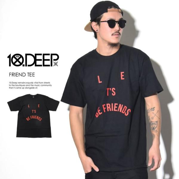 �e���f�B�[�v 10DEEP T�V���c �����Y ���f�B�[�X ���� FRIEND TEE (64TD4304) �� �u�����h ������� �X�g���[�g�n B�n HIPHOP �q�b�v�z�b�v �傫���T�C�Y