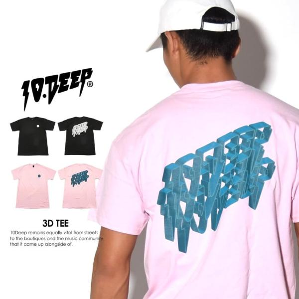 �e���f�B�[�v 10DEEP T�V���c �����Y ���f�B�[�X ���� 3D TEE (72TD4306) �� �u�����h ������� �X�g���[�g�n B�n HIPHOP �q�b�v�z�b�v �傫���T�C�Y