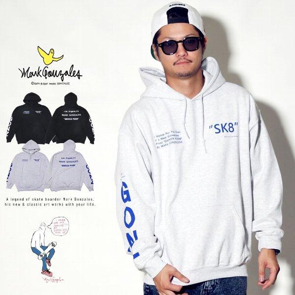マークゴンザレス パーカー メンズ ブランド おしゃれ 裏起毛 ポエム ワードプリント スポーツ スケートボード 8v5305 大きいサイズ服 Djドリームス 通販 Yahoo ショッピング