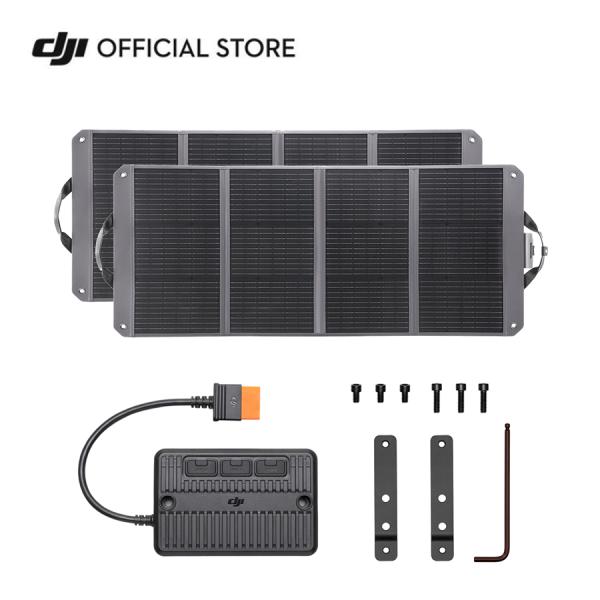 ポータブル電源 DJI Power1000用アクセサリーの3点セット ■DJI Zignes 120W ソーラーパネル×2最大120 Wの充電出力を実現し、折りたたみ式設計により、収納や移動に便利です。保護等級IP65を誇り、防塵性・防水性...